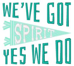 Got Spirit - 5x7 spirit detailed machine embroidery design perfect for Camp T-Shirts