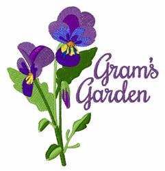 leaf detailed machine embroidery - Grams Garden perfect for decorative pillow covers