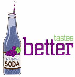 soda detailed machine digital embroidery - Grape Soda perfect for Party Decor