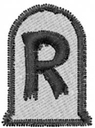 graveyard quick stitch machine embroidery - Graveyard R perfect for kitchen tea towels