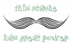 beginner-friendly power machine embroidery pattern - Great Power for kitchen tea towels