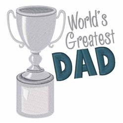 detailed dad machine embroidery pattern - Greatest Dad for Personalized Awards