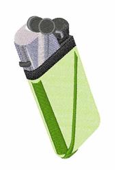 Cartoon lighter in light green with a metallic top, featuring soft lines. Fun and playful design for accessories.