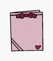 detailed valentine heart machine embroidery pattern - Greeting Card for kitchen tea towels