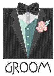 groom detailed machine digital embroidery - Groom perfect for reusable tote bags