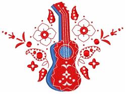 corner beginner-friendly machine embroidery - Guitar Corner for decorative pillow covers