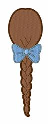 Hair Braid - 5x7 braid beginner-friendly machine embroidery design for kitchen aprons