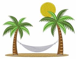 sunflower detailed machine embroidery - Hammock & Palms perfect for Beach Towels