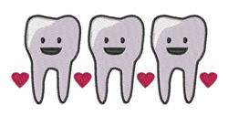 detailed heart machine embroidery pattern - Happy Teeth perfect for Gift Wraps