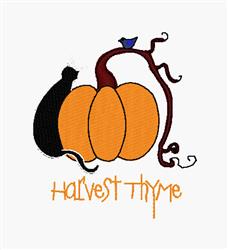 kitten detailed machine embroidery - Harvest Thyme perfect for patchwork quilt blocks