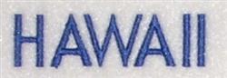 hawaii quick stitch machine digital embroidery - Hawaii perfect for kitchen tea towels
