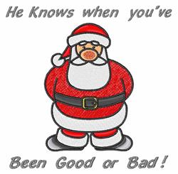 detailed christmas Santa Claus machine embroidery pattern - He Knows for decorative pillow covers