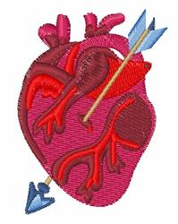 beginner-friendly heart machine embroidery pattern - Heart & Arrow for patchwork quilt blocks