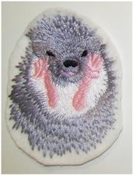 hedgehog detailed machine digital embroidery - Hedgehog perfect for Baby Blankets