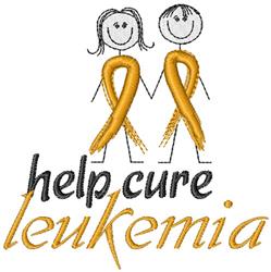 beginner-friendly leukemia machine embroidery pattern - Help Cure Leukemia for kitchen aprons