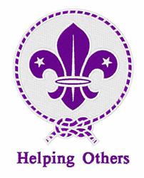 other detailed machine digital embroidery - Helping Others perfect for Event Banners