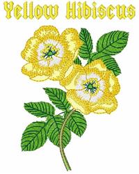 Bright yellow hibiscus flowers with intricate details, surrounded by lush green leaves, perfect for spring.