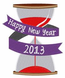 HNY 2013 - 5x7 2013 detailed machine embroidery design perfect for Skating Bags