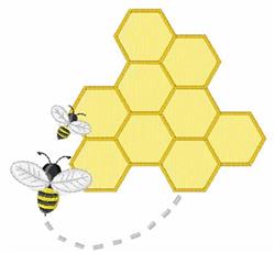 honeycomb beginner-friendly machine embroidery - Honeycomb perfect for Garden Decor