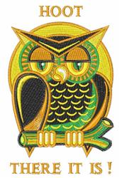 Hoot - 5x7 owl detailed machine embroidery design perfect for decorative pillow covers