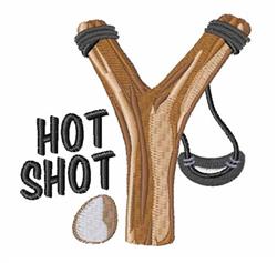 detailed shot machine embroidery pattern - Hot Shot perfect for Workout Towels