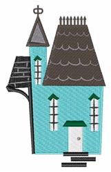 House - 5x7 house detailed machine embroidery design perfect for Business Cards