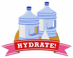 detailed water machine embroidery pattern - Hydrate Water perfect for Gym Bags