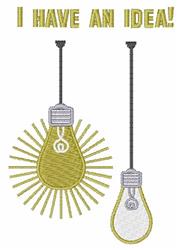 I Have Idea - 4x4 idea beginner-friendly embroidery design for reusable tote bags