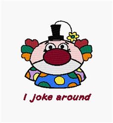 I Joke Around - 4x4 around detailed machine embroidery design for kitchen aprons
