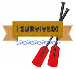 survived detailed machine embroidery - I Survived perfect for reusable tote bags