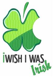 detailed leaf machine digital embroidery pattern - I Wish perfect for kitchen aprons