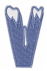 Ice V - 4x4 ice quick stitch machine embroidery design perfect for kitchen aprons