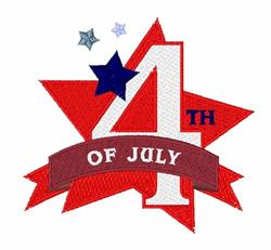 Independence Day - 4x4 star detailed embroidery design for Independence Day Decorations