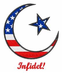 Infidel - 4x4 star beginner-friendly machine embroidery design for kitchen aprons
