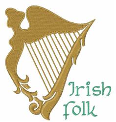 angel detailed machine digital embroidery - Irish Folk perfect for kitchen tea towels