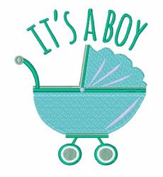 Its A Boy - 4x4 boy detailed machine embroidery design perfect for Baby Shower Gifts
