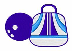 Its A Strike Bowling - 4x4 bowling detailed embroidery design for Bowling Bags