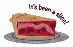 Its Been A Slice! - 5x7 slice! detailed embroidery design for kitchen tea towels