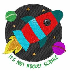Its Not Rocket Science - 4x4 science detailed embroidery design for cute baby onesies