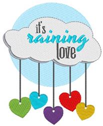 heart detailed machine embroidery - Its Raining Love perfect for Birthday Banners