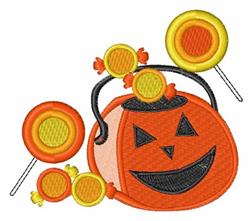 detailed halloween pumpkin machine embroidery pattern - Jack-o-lantern for kitchen tea towels