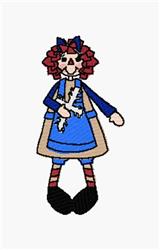 cross detailed machine embroidery - January Raggedy for decorative pillow covers