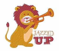 Jazzed Up - 4x4 cat detailed machine embroidery design for patchwork quilt blocks