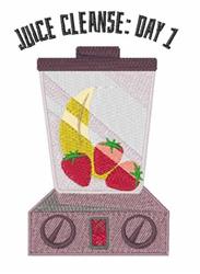 Juice Cleanse - 4x4 cleanse detailed machine embroidery design for kitchen tea towels
