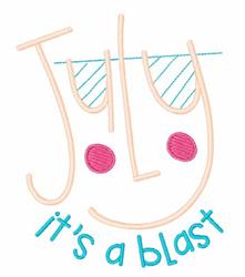 blast beginner-friendly machine embroidery - July Blast for decorative pillow covers