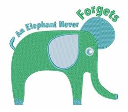 detailed forget machine embroidery pattern - Jumbo Never Forgets for Childrens Pillows