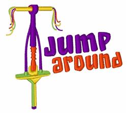 beginner-friendly around machine embroidery pattern - Jump Around for decorative pillow covers