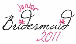 beginner-friendly bridesmaid machine embroidery pattern - Junior Bridesmaid for Wedding Attire