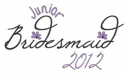 Junior Bridesmaid - 5x7 bridesmaid beginner-friendly embroidery design for Bridesmaid Gifts