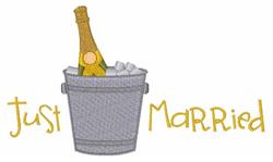 married beginner-friendly machine embroidery - Just Married for decorative pillow covers